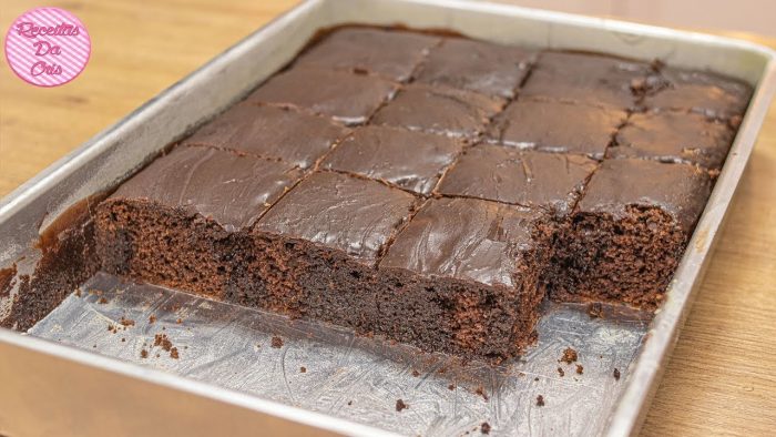 BOLO “NEGA MALUCA” TAMANHO FAMÍLIA  – RECEITAS DA CRIS