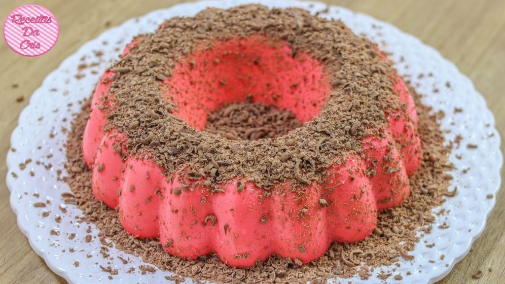 PUDIM SENSAÇÃO SENSACIONAL!!! DE MORANGO (SEM FORNO E FOGÃO) | RECEITAS DA CRIS