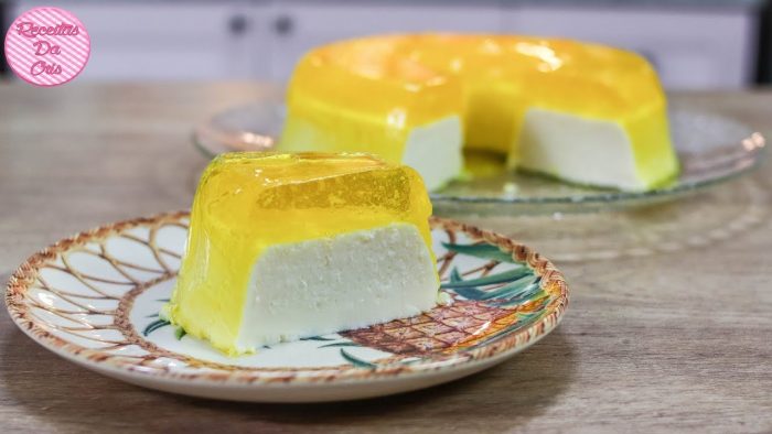 GELATINA FLOTANTE DE ABACAXI COM COCO (QUASE NÃO DEU CERTO!!!) | RECEITAS DA CRIS