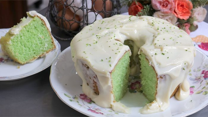 FAÇA ESSE BOLO COM MASSA VERDE SUPER FOFINHO E GOSTOSO! RECEITA FÁCIL DE BOLO DE LIMÃO