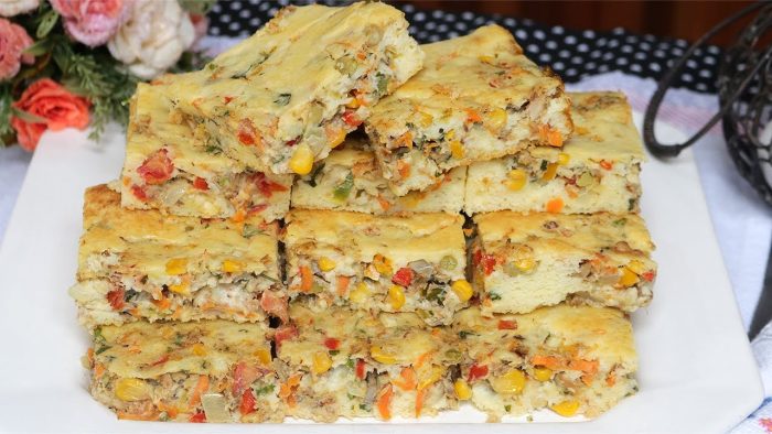 SIMPLES E FÁCIL DE FAZER! TORTA CREMOSA DE SARDINHA DE LIQUIDIFICADOR COM MASSA MUITO FOFINHA