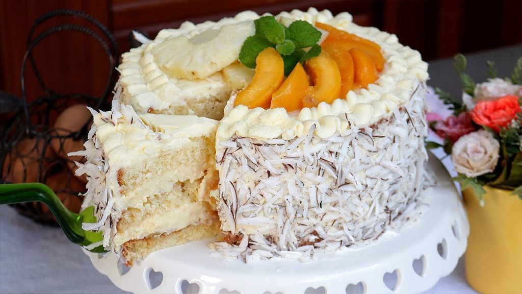 RECEITA DE BOLO DE FESTA DE ANIVERSÁRIO SIMPLES E FÁCIL – COMO FAZER BOLO RECHEADO DE FRUTAS