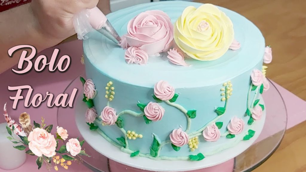 BOLO FLORAL TENDÊNCIA /TÉCNICA DE PINTURA COM CORANTE LIQUIDO /PARIS CAKE DESIGNER