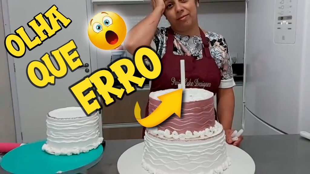 OLHA SÓ  QUE ERRO NO BOLO / BOLO DE 3 ANDARES /MONTAGEM E DECORAÇÃO / WAVE CAKE /PARIS CAKE DESIGNER