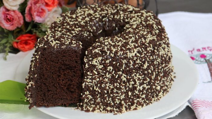 BOLO DE CHOCOLATE FÁCIL E RÁPIDO, FOFINHO FEITO NO LIQUIDIFICADOR – Bateu Ta Pronto