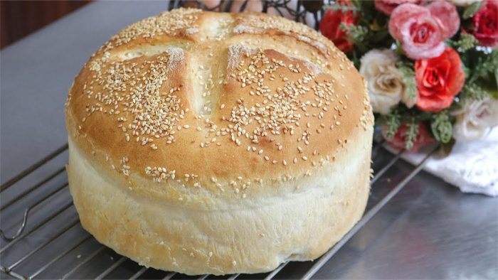 PÃO DE ÁGUA – PÃO CASEIRO SIMPLES SEM LEITE E OVOS SUPER FOFINHO – PÃO PARA INICIANTES