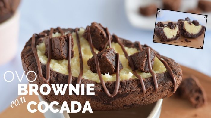 OVO BROWNIE COM COCADA | PÁSCOA BELLARIA | RAQUEL CICOLIN