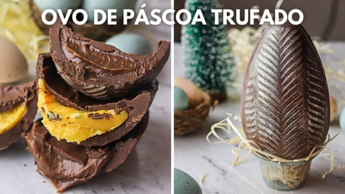 OVO DE PÁSCOA TRUFADO COM MARACUJÁ OU BRIGADEIRO | TEMPERAGEM DE CHOCOLATE NOBRE FÁCIL -Day Flaubert