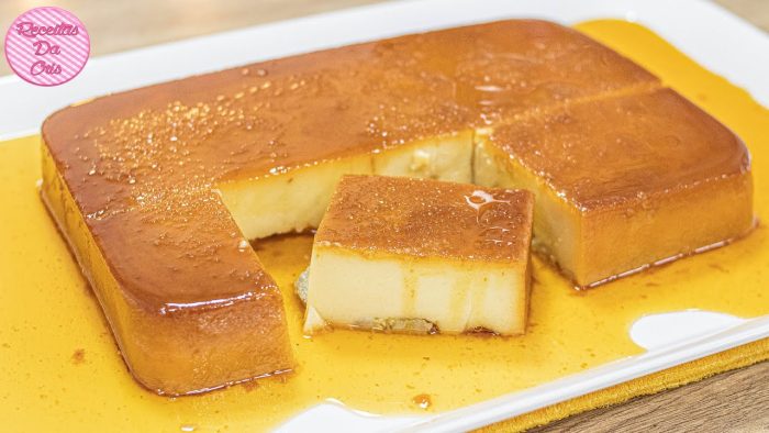 Pudim de pão e banana sem leite condensado