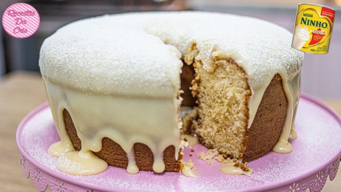 BOLO DE LEITE NINHO | ECONOMICO SIMPLES E FÁCIL | RECEITAS DA CRIS