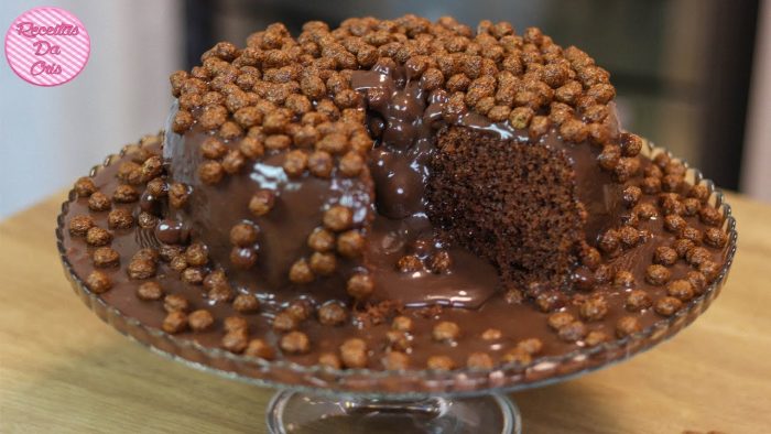 Melhor Bolo de Sucrilhos de Chocolate