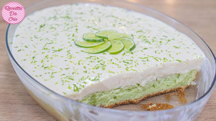 BOLO MOUSSE DE LIMÃO NA TRAVESSA | RECEITAS DA CRIS