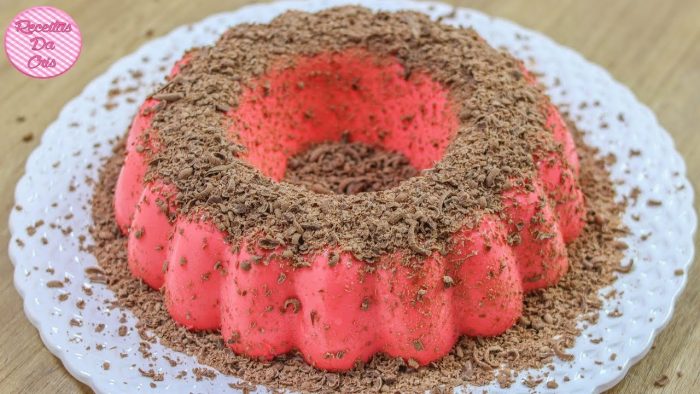 PUDIM SENSAÇÃO SENSACIONAL!!! DE MORANGO (SEM FORNO E FOGÃO) | RECEITAS DA CRIS