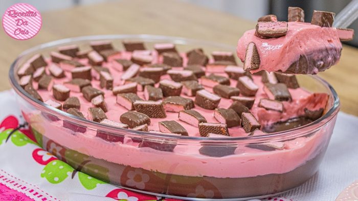 SOBREMESA MORANGUETE NA TRAVESSA | FÁCIL E DELICIOSA DEMAIS !! | RECEITAS DA CRIS