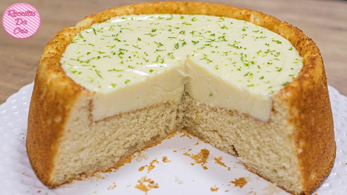 Bolo piscina (BALLERINE) com recheio sabor limão