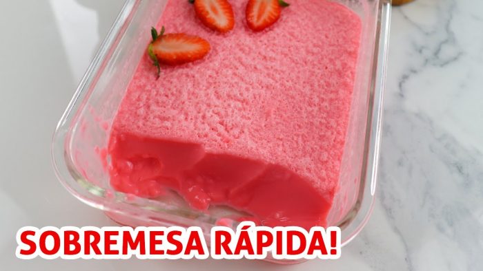 Gelatina com Creme de Leite e Leite Condensado no Liquidificador | Receita