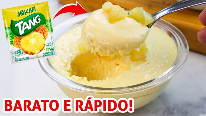 Mousse de Abacaxi com Suco Tang | Receita