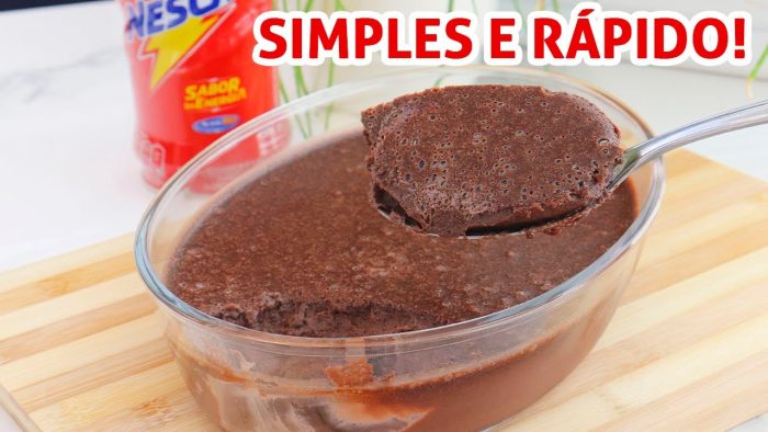 Mousse de Nescau no Liquidificador
