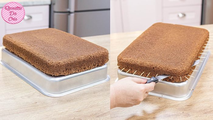 Bolo pão de ló de chocolate