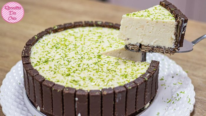 TORTA DE LIMÃO COM BIS !! A MAIS FÁCIL DO MUNDO | RECEITAS DA CRIS