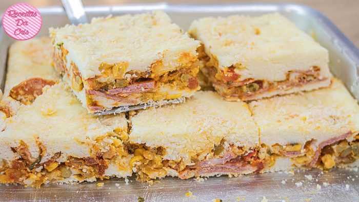 TORTA DE LIQUIDIFICADOR COM SURPREENDENTE MASSA DE SOBRAS DE ARROZ | SABOR CALABRESA FÁCIL E RAPIDA