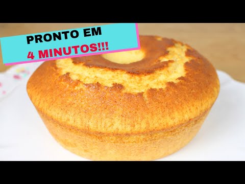 BOLO SIMPLES E SUPER ECONÔMICO FICA PRONTO EM 4 MINUTOS!!!