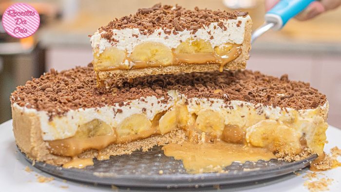 TORTA BANOFFEE | BANANA COM DOCE DE LEITE | FÁCIL E RÁPIDA | RECEITAS DA CRIS
