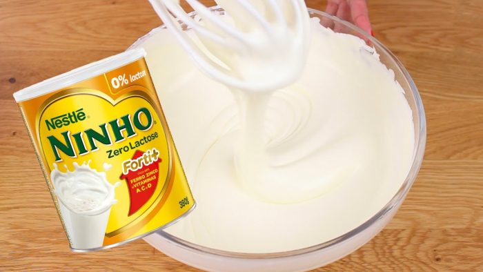 RECHEIO DE LEITE NINHO NÃO VAI AO FOGO ( SUPER FÁCIL ) APENAS 4 INGREDIENTES