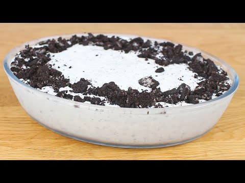 SOBREMESA GELADE DE OREO COM APENAS 3 INGREDIENTES (SUPER FÁCIL E RÁPIDA)