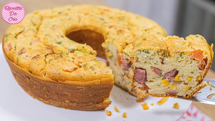 LANCHE FÁCIL E RÁPIDO! BOLO SALGADO DE CALABRESA | TODO FEITO A MÃO | RECEITAS DA CRIS