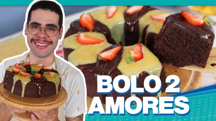 SEM BATEDEIRA E SEM LIQUIDIFICADOR | BOLO DE CHOCOLATE FOFÍSSIMO DOIS AMORES