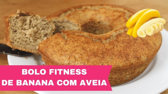 BOLO FIT DE BANANA COM AVEIA – INTEGRAL E FOFINHO ( VOCÊ VAI AMAR)