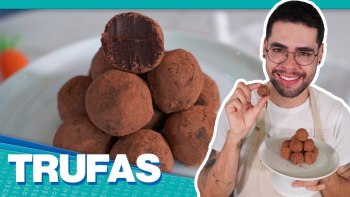 COMO FAZER TRUFAS DE CHOCOLATE COM APENAS 3 INGREDIENTES | FÁCIL E RÁPIDA