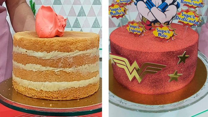 BOLO PARA UMA SUPER MÃE / RECHEIO STROGONOFF DE NOZES E MASSA PÃO DE LÓ DE 3 INGREDIENTES / PARIS