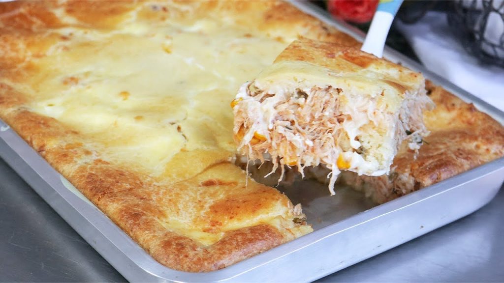 BATEU TA PRONTO! TORTA SALGADA DE FRANGO COM MASSA DE LIQUIDIFICADOR! CREMOSA, MASSA LEVE E FOFINHA