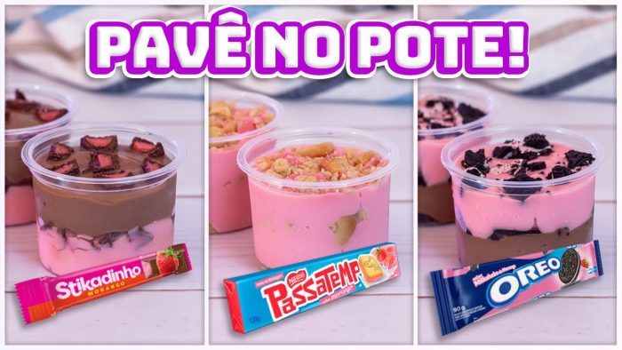 3 SOBREMESAS NO POTE COM APENAS 1 BASE | 🤑 Ganhe MUITO Dinheiro Vendendo Pavê – Faça e Venda