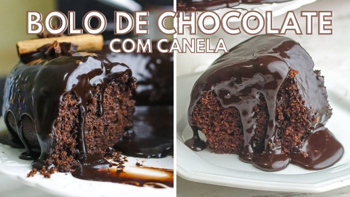 Bolo de chocolate com canela e CALDA SEM LEITE CONDENSADO | Day Flaubert