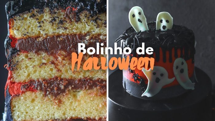 BOLO DE HALLOWEEN COM FANTASMINHAS | PASSO A PASSO SUPER SIMPLES