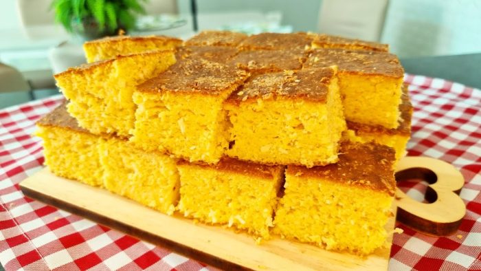 BOLO DE MILHO COM LEITE CONDENSADO| FOFINHO E SABOROSO