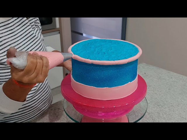 BOLO FESTA NA PISCINA /DECORAÇÃO DE BOLO FÁCIL  @PARISCAKEDESIGNER