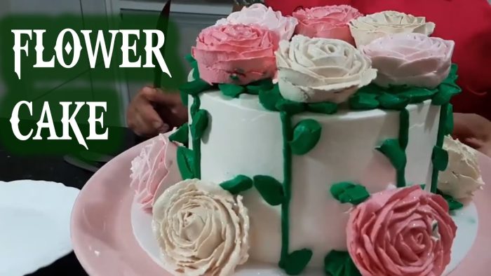 BOLO FLOWER CAKE ,DECORAÇÃO CHANTININHO