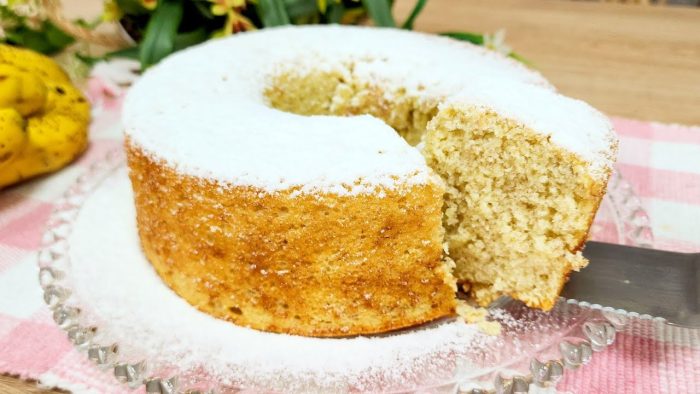 BOLO FOFINHO DE BANANA COM AMIDO DE MILHO -TESTANDO RECEITA