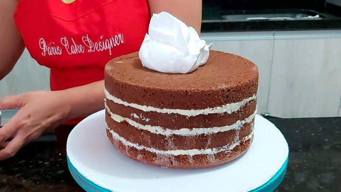 DECORAÇÃO COM O BICO CHUVEIRINHO 234 / BOLO COM LISTRAS / MASSA AMANTEIGADA  /PARIS CAKE DESIGNER