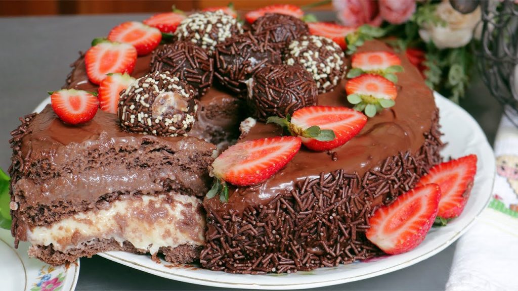 É SÓ BATER E RECHEAR! BOLO DE NESCAU E NINHO FÁCIL, MOLHADINHO E RECHEIO SUPER CREMOSO! FICA DIVINO