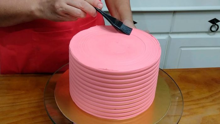 DECORAÇÃO DE BOLO COM ESPÁTULA DE TEXTURA @PARISCAKEDESIGNER