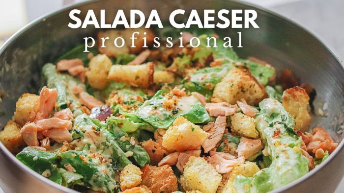 SALADA CAESER DE RESTAURANTE | PERFEITA E PROFISSIONAL COM MOLHO DE PARMESÃO E CROUTONS