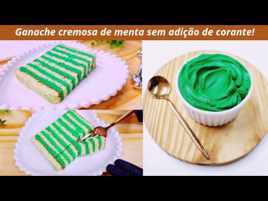 Ganache de Menta Refrescante e cremosa!😱😋