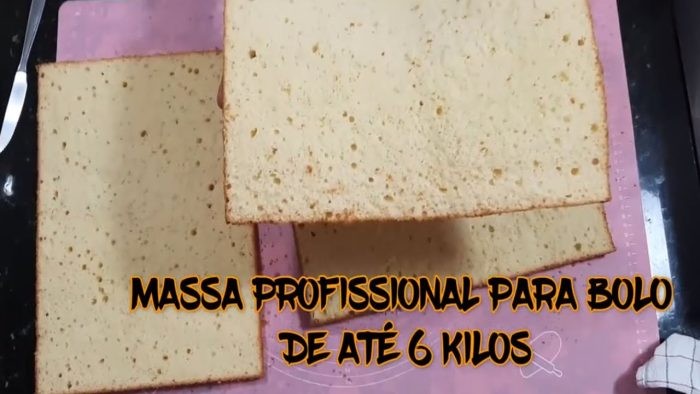 MASSA PROFISSIONAL PARA BOLO DE ATÉ 6 KILOS