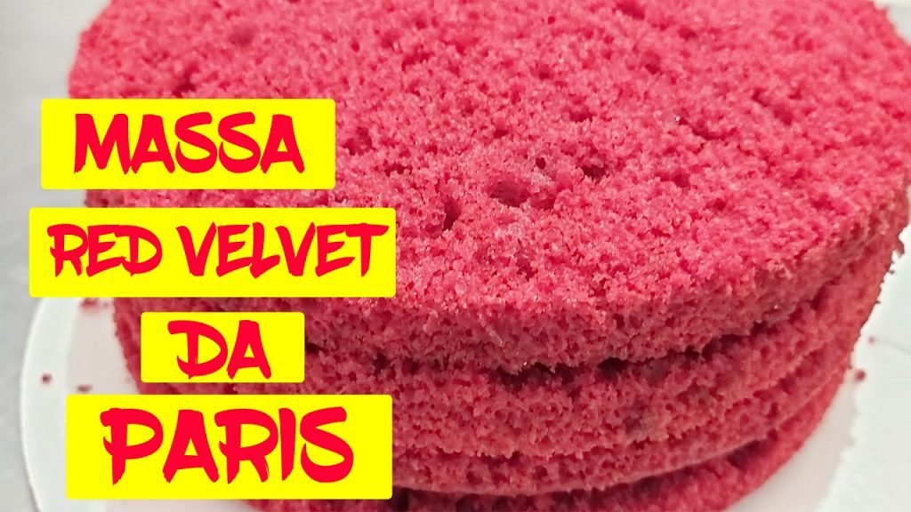 Massa Red Velvet da Paris