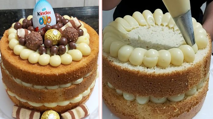 NAKED CAKE /APRENDA A MONTAR/RECHEIO AMARULA E MASSA COM NOZES